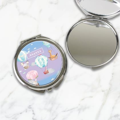 Happy Ballooners Kids Compact Mirror-Blue Lilac Gradient
