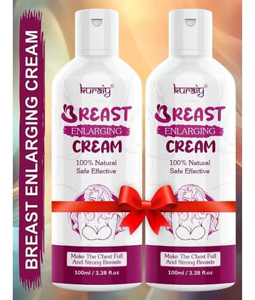KURAIY Breast Enhancement Cream Female Elasticity Breast Enhancement Cream Pack Of 2