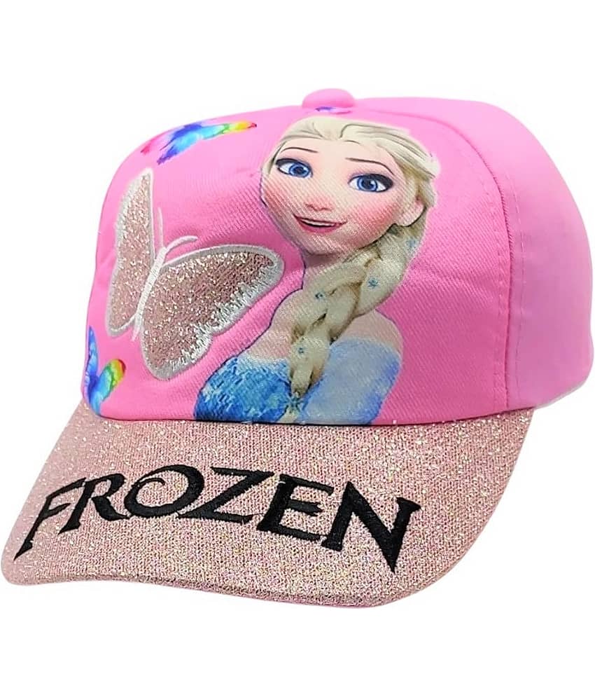 Zacharias Girl's Kids Cotton Cap kc-15-Light-PInk (Pack of 1) (1-4 Years)