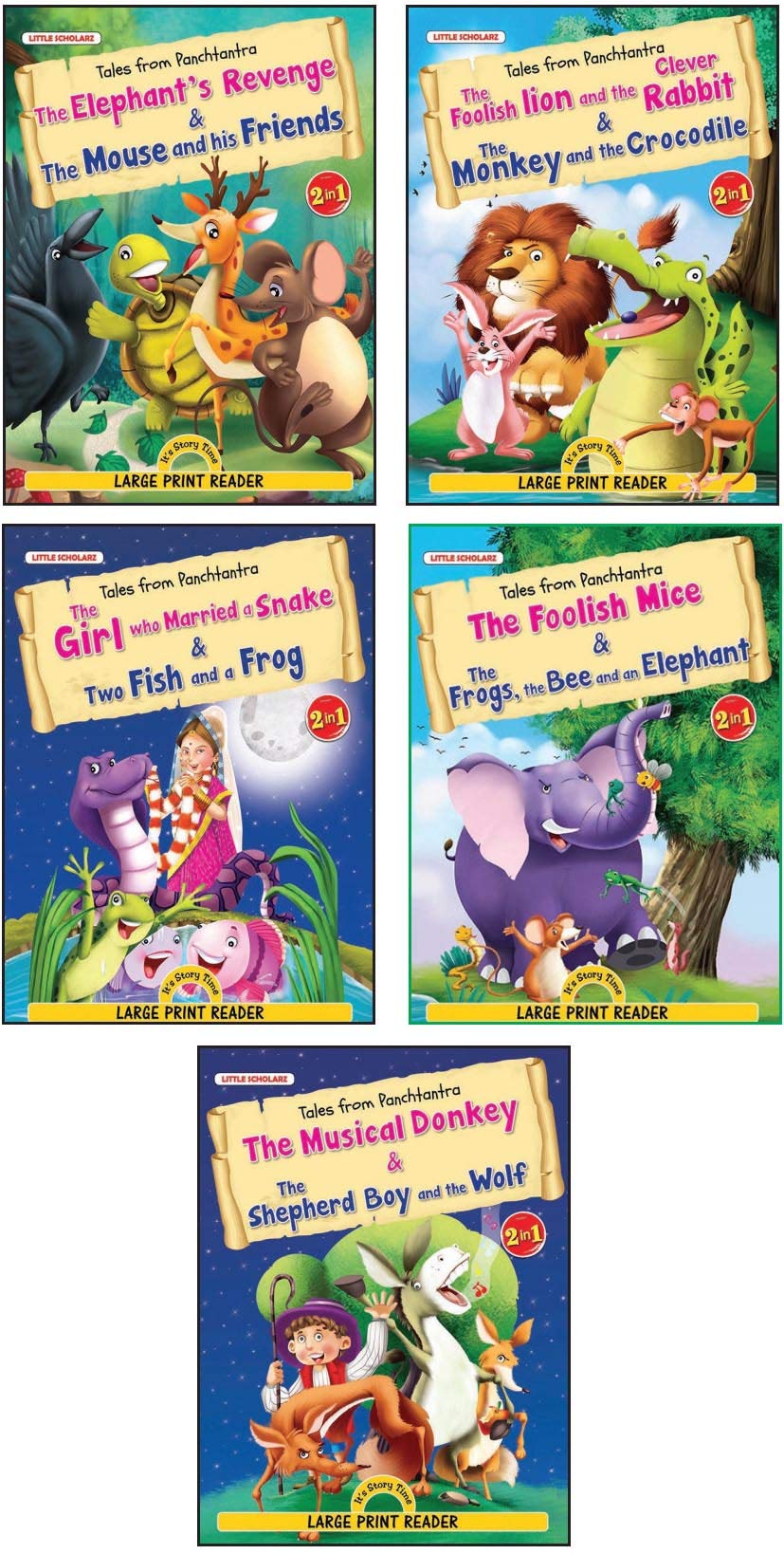 Tales from Panchtantra Stories (Set of 5 Books) [Paperback] [Jan 01, 2020] LS Editorial Team