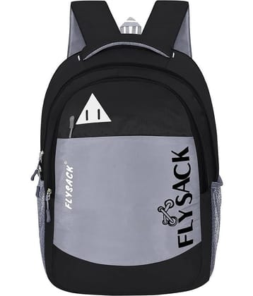 FLYSACK Black PU Backpack ( 30 Ltrs )
