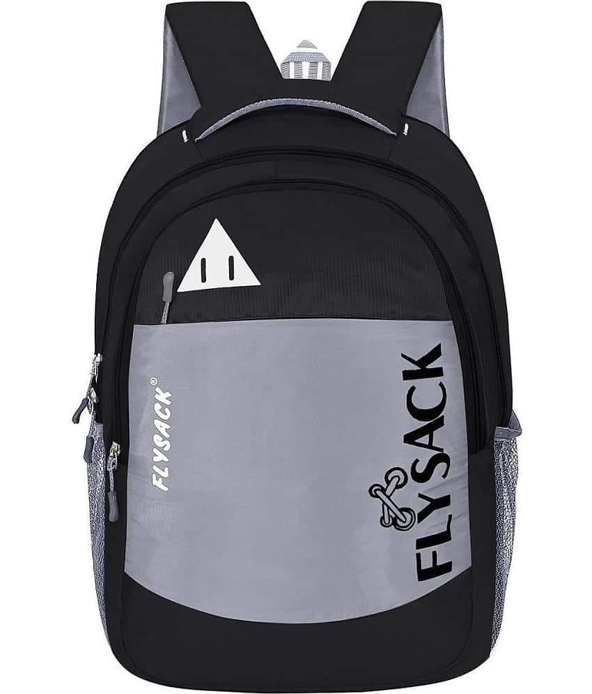 FLYSACK Black PU Backpack ( 30 Ltrs )