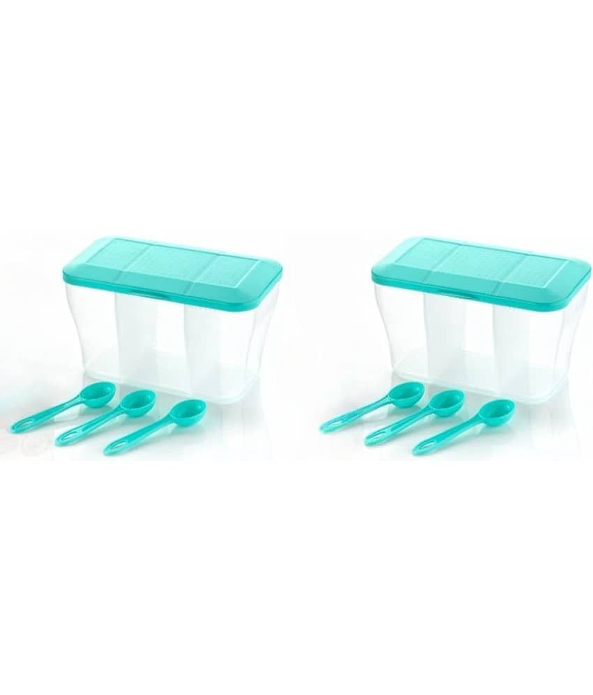 OFFYX - PET Sky Blue Pickle Container ( Set of 2 - 1100 )