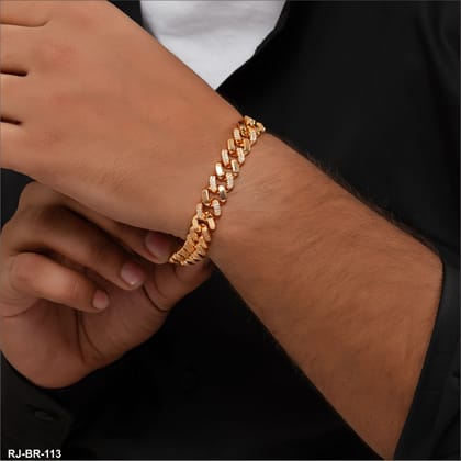 superior Design Rose Gold Cuban Bracelets RJ-BR-113-8 Iche