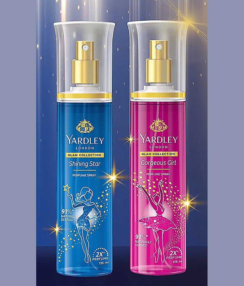 Yardley London SHINING STAR & GORGEOUS GIRL,135 ML EACH Body Mist for Women,Unisex,Men 270 ml ( Pack of 2 )