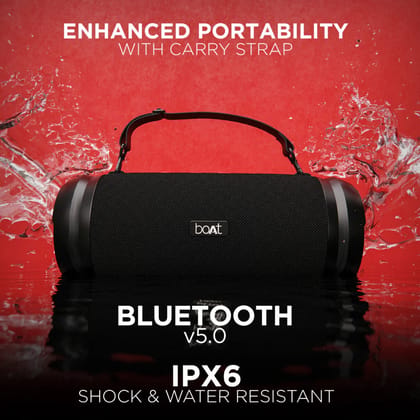 boAt Stone 1508 Multimedia Bluetooth Speaker with Upto 15 Hours of Uninterrupted Music boAt Stone 1508 Multimedia Bluetooth Speaker with Upto 15 Hours of Uninterrupted Music - Black