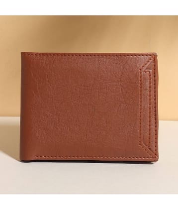 SUNSHOPPING Brown Faux Leather Men's Two Fold Wallet ( Pack of 1 )