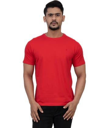 Cotstyle Pack of 1 Cotton Regular Fit Men's T-Shirt ( Red )