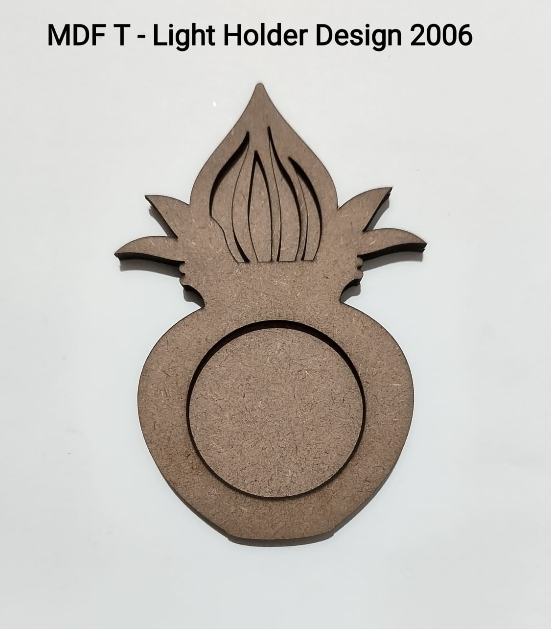 Brand Zero MDF Tea Light Holder Double Layer - Design BZMDFTEALHDDL2006