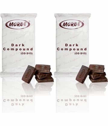 Morde Dark Chocolate Compound Slab (CO-D15) Dark Chocolate 400 g