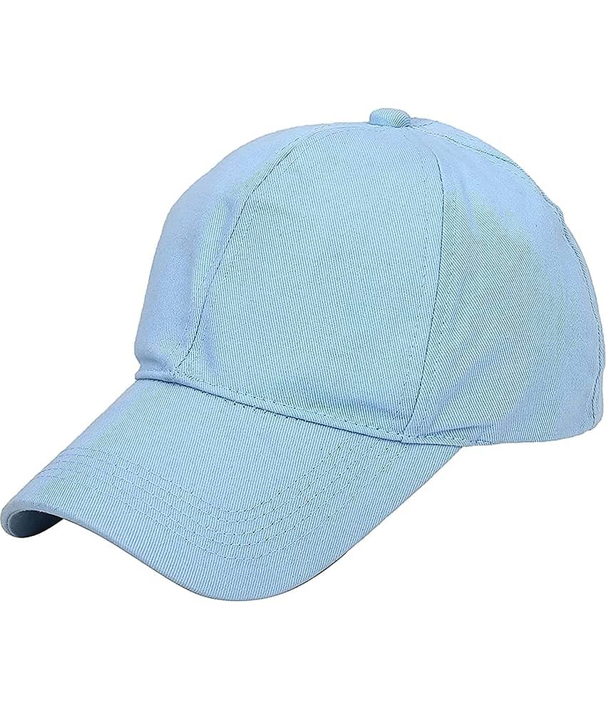 Zacharias - 100% Cotton Blue Men's Cap ( Pack of 1 )