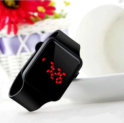 LED Silicon Strap Digital Watch for Boys & Girls DZ-426 - Smart Look Black Watch for Men, Kids (type - watch) by Ruhi Import Store