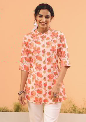 Coral Bloom Top-3XL