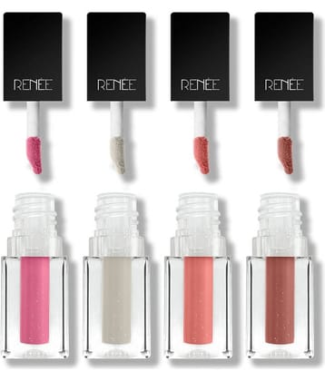 RENEE See Me Shine Minis Gloss Party Lip Gloss Combo, Each, Compact, and Easy to Carry, 1ml
