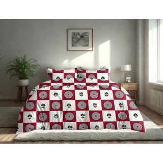 BEDZY Classic Collection Flat Double Bedsheet with 2 Pillow Covers
