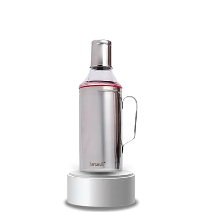 Stainless Steel Oil Dispenser Bottle for Kitchen  Leak-Proof & BPA-Free Oil and Vinegar Container | Durable Pouring and Storage Bottle for Cooking Oils (Pack of 1)