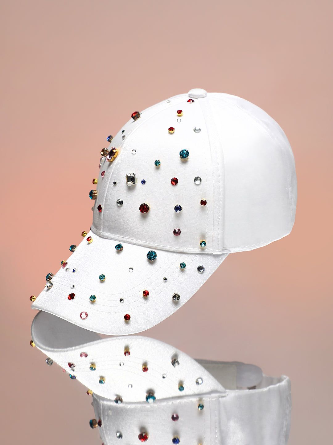 Embellished Drops Baseball Cap-Cap