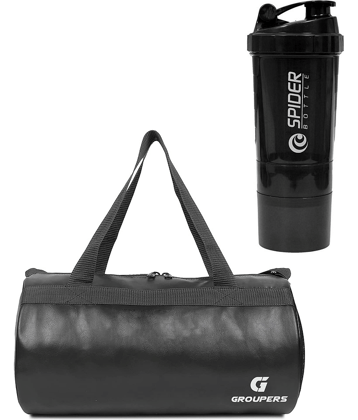 GROUPERS P.U. BLACK 20 Ltrs Gym Bag