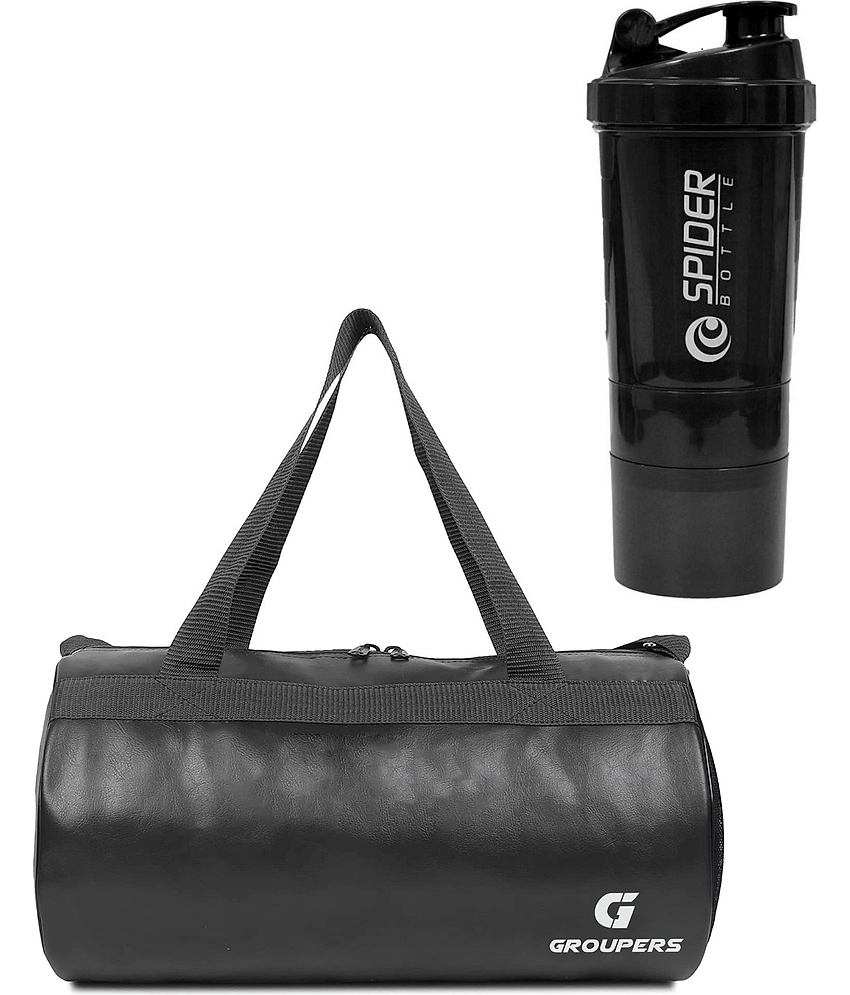 GROUPERS P.U. BLACK 20 Ltrs Gym Bag