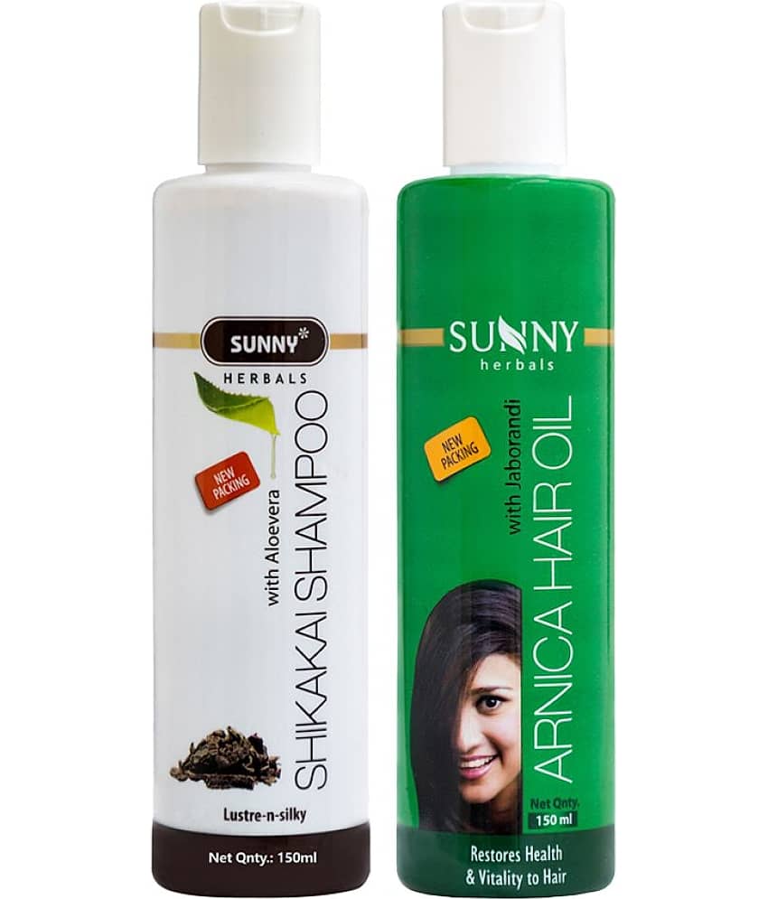 SUNNY HERBALS Hair Care kit-Shikakai shampoo 150Ml with Arnica Hair Oil 150Ml