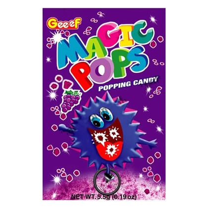 Magic Pops Popping Candy Grape Flavor 5.5G Magic Pops Popping Candy Grape Flavor 5.5G