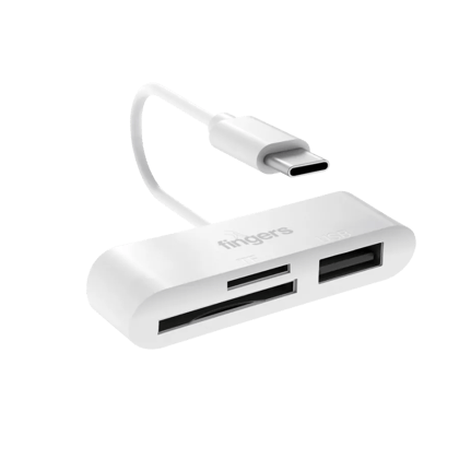 FINGERS Compacto Compact Design. Total Access.SD Card + MicroSD + USB 2.0