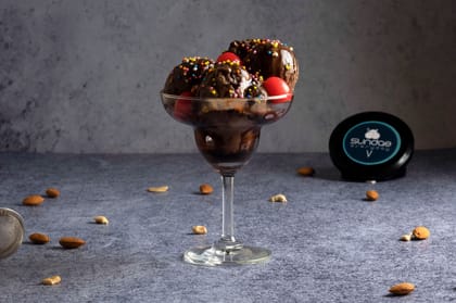 Chocolate sprinkle sundae