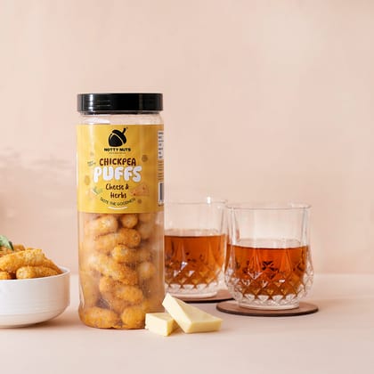 Cheese & Herbs Chickpea Puffs-Pack of 2