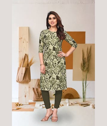 KETAKI FASHION Pack of 1 Crepe Printed Straight Women's Kurti - ( Multicolor )