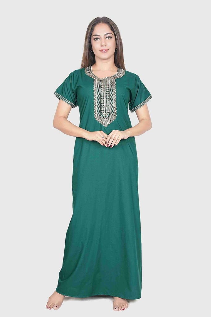 Sophisticated Women Breathable &amp; Soft Nighty for Women – Perfect for a Peaceful Night’s Slee