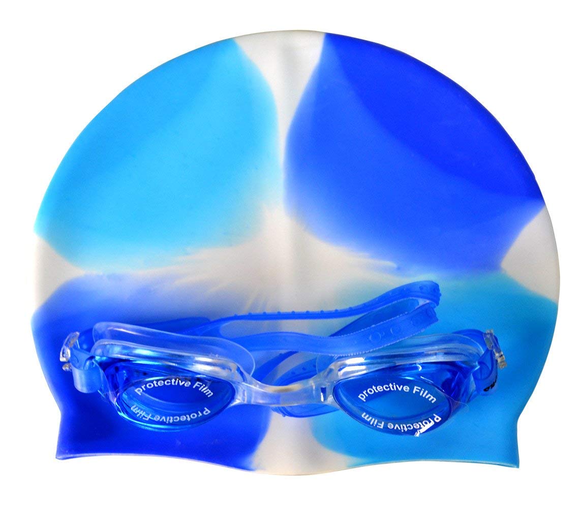 Nawani Swimming Cap and Goggles for Kids