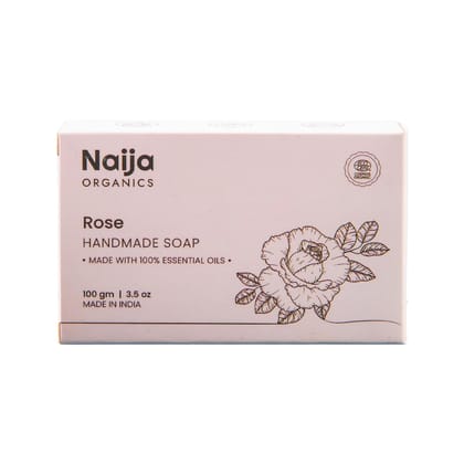 Naija Organics Rose Natural Bath Soap | Anti Aging, Chemical-Free, Skin Brightening Handmade Soap| Body Soap Bar | For Men & Women, All Skin Types - 100g Naija Organics Rose Natural Bath Soap | Anti Aging, Chemical-Free, Skin Brightening Handmade Soap| B