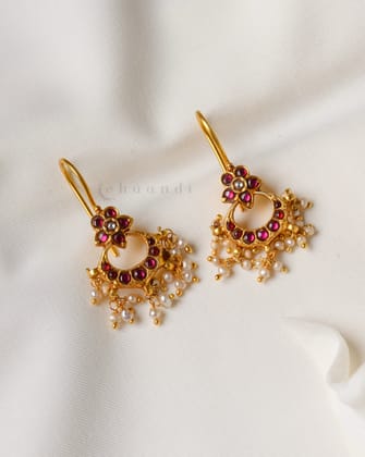 Gold Polish Silver Earrings CHE2021