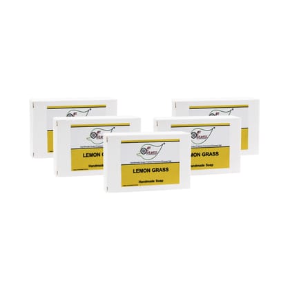 Artnweavess Lemon Grass Handmade Soap NT, 100 gm - Pack of 5