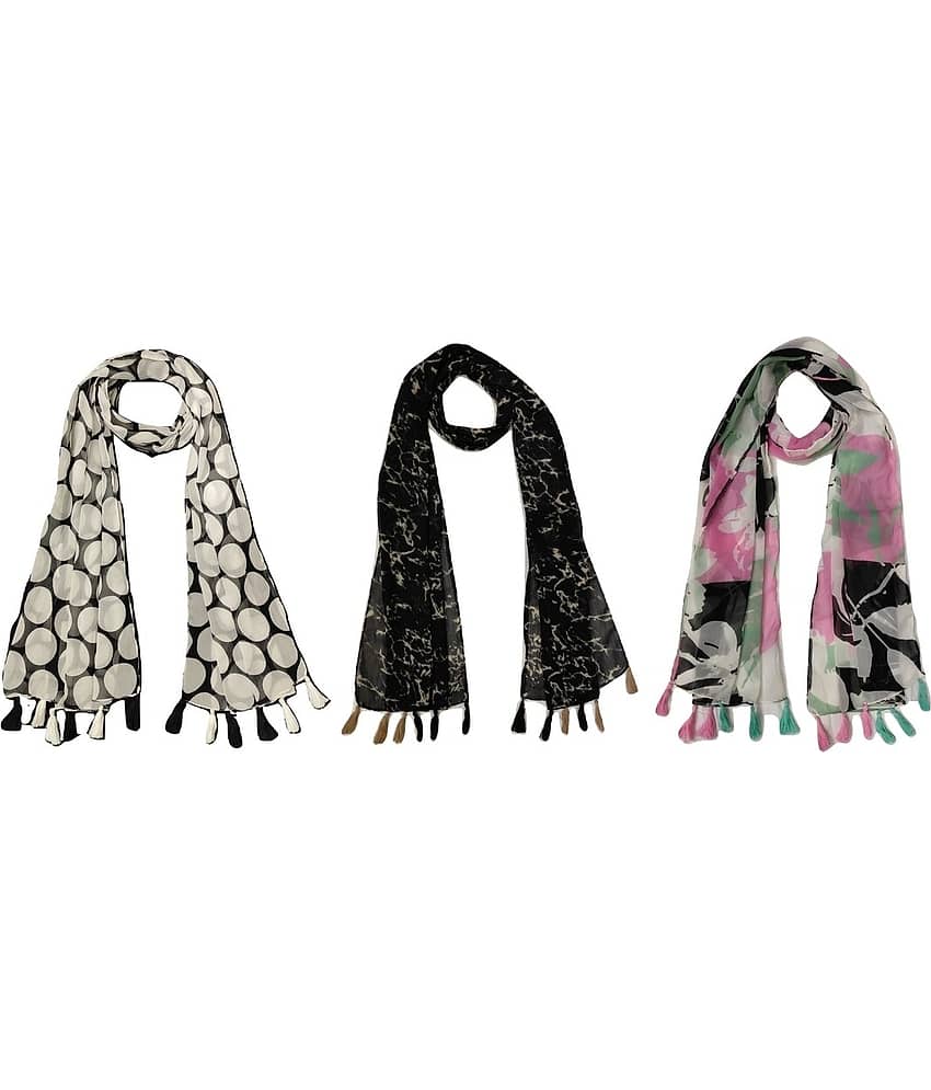 stolevilla Multi Printed Poly Cotton Yarn Stoles