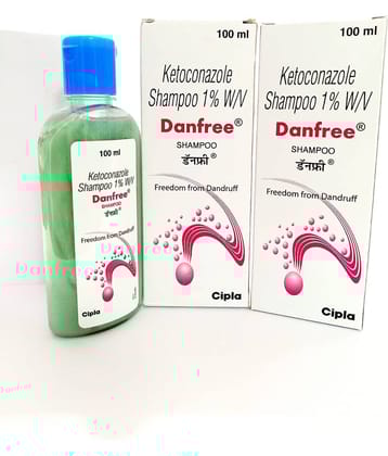DANFREE 1%  ANTIDANDRUFF SHAMPOO ( PACK OF 2) Baby Shampoo 100 ml ( 2 pcs )