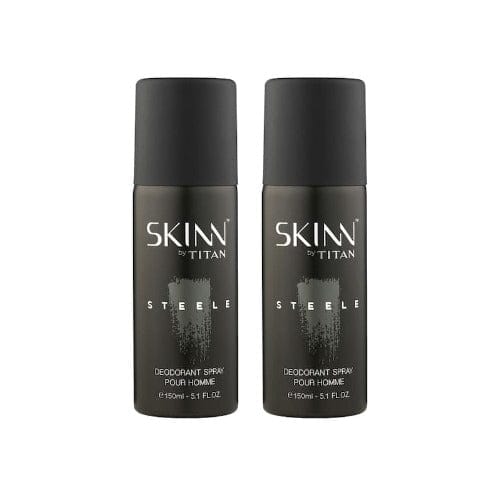 Titan Skinn Steele Deodorant For Men 150ml-Pack of 2