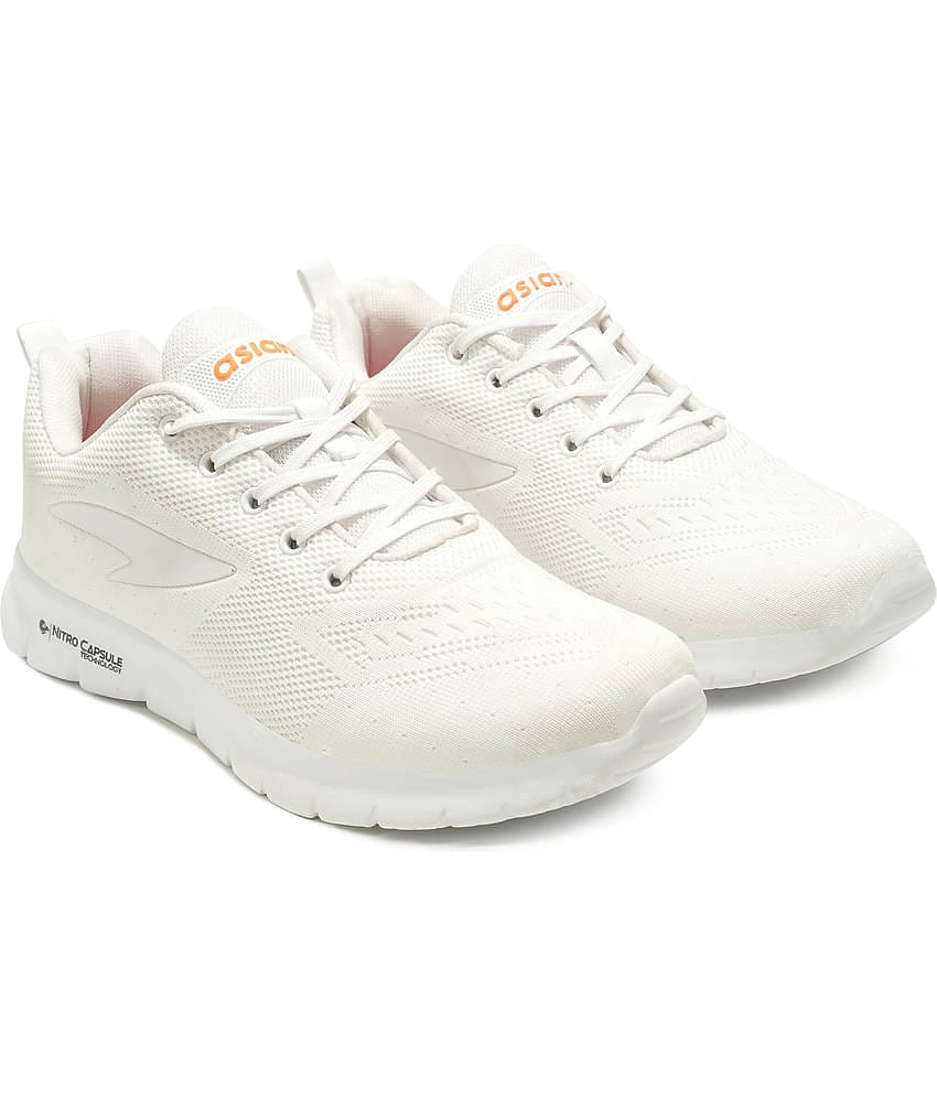 ASIAN DELTA-21 White Men's Sports Running Shoes