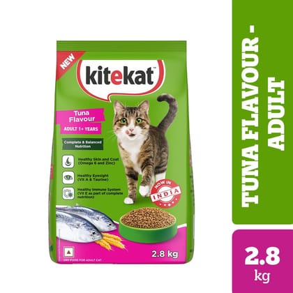 Kitekat Tuna Flavour Adult (1+ Years) Dry Cat Food 2.8kg