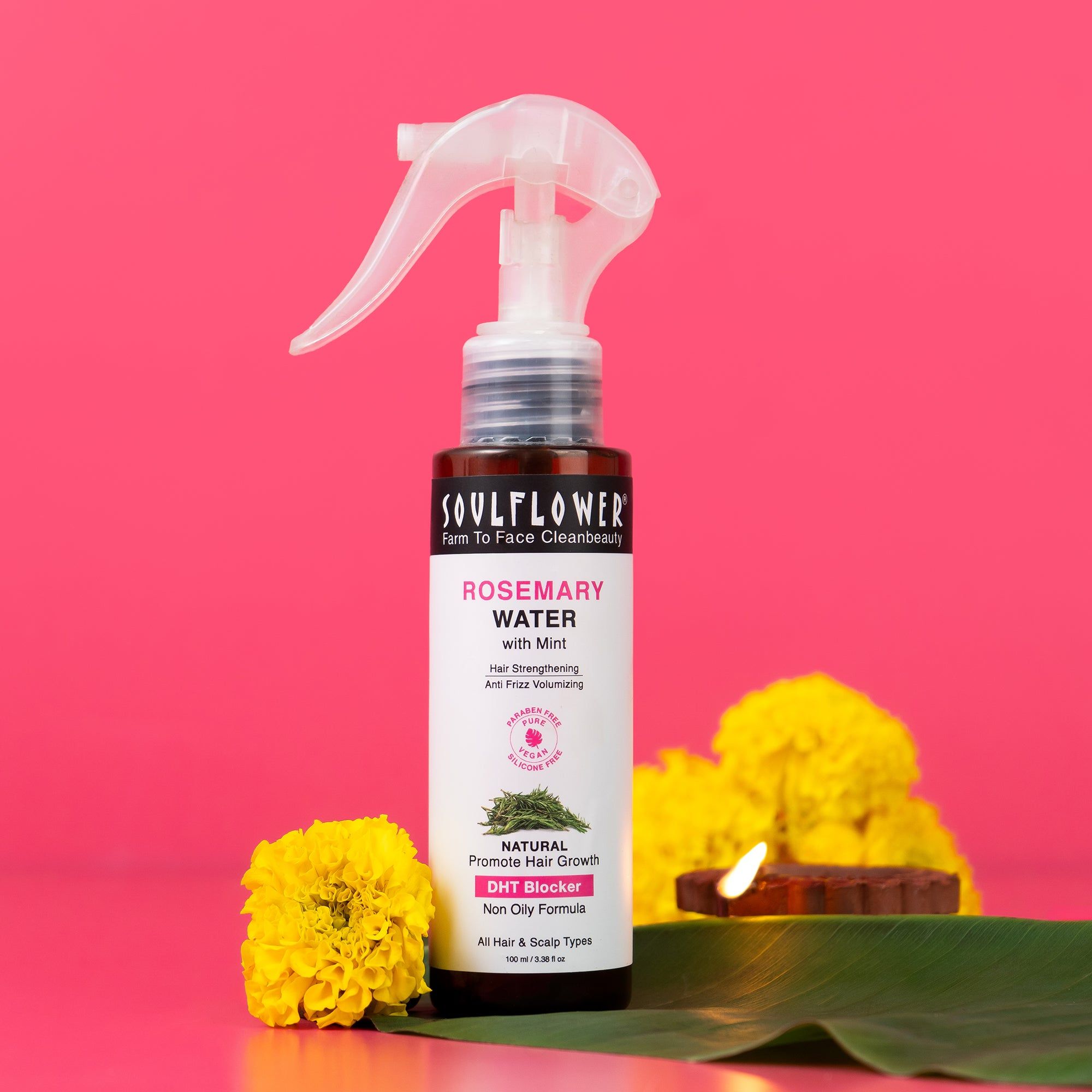 Rosemary Water Hair Spray with 1% Niacinamide for Hair Growth & Frizz Control 100 ml