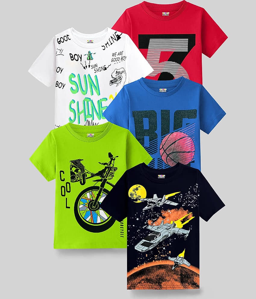 Kuchipoo Pack of 1 Boys Cotton Blend Polo T-Shirt ( Multicolor7 )