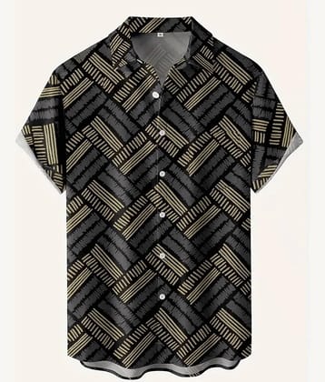 AAPSKA Poly Cotton Regular Fit Striped Half Sleeves Men's Casual Shirt - Multi ( Pack of 1 )