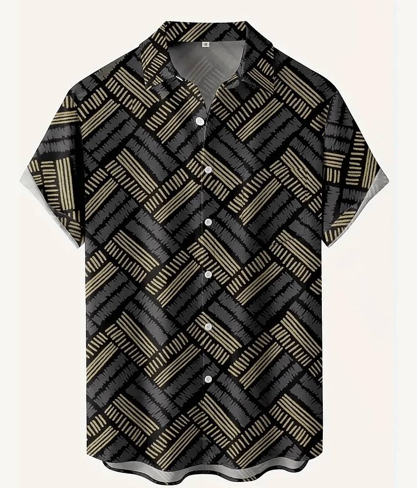 AAPSKA Poly Cotton Regular Fit Striped Half Sleeves Men's Casual Shirt - Multi ( Pack of 1 )