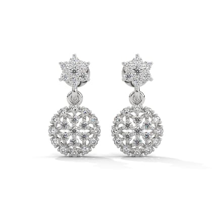 Alfie Silver Drop Earrings | White Gold-White Gold