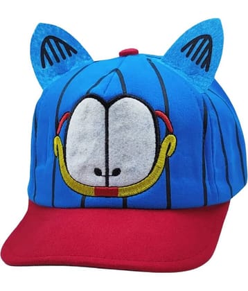 Zacharias Unisex Kids Cotton Cap kc-08 - Blue (Pack of 1) (1-4 Years)