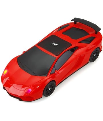 MZ F4 5 W Bluetooth Speaker Bluetooth V 5.0 with SD card Slot Playback Time 6 hrs Red