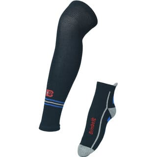 Brimba H2 Black Cotton Knee High Socks For Men Women Brimba H2 Black Cotton Knee High Socks For Men Women