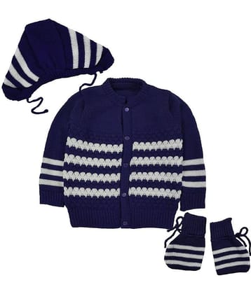 LITTLE PANDA Single Unisex for Baby Woollen Pullover ( Baby Pink )