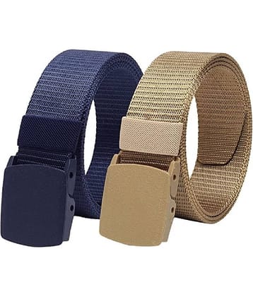 Esstain - Blue Canvas Men's Casual Belt ( Pack of 2 )