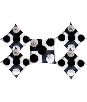 Belive-Me Set of 5 Poly Dupion Cushion Covers 40X40 cm (16X16)